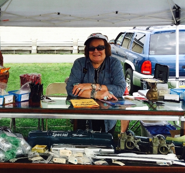 Carol Albers at Corvettes at Carlisle